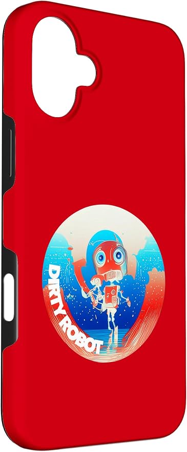 Dirty Robot my computer friend brand AI computing code cobot Case for iPhone 16 Plus