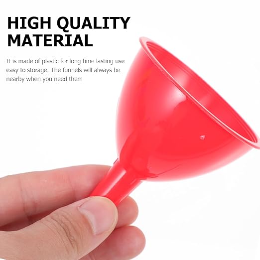 Small Plastic Funnel 2.75 Inch Mini Funnel for Narrow Neck Bottles Liquid Transfer Kitchen Lab Essential Oil Set