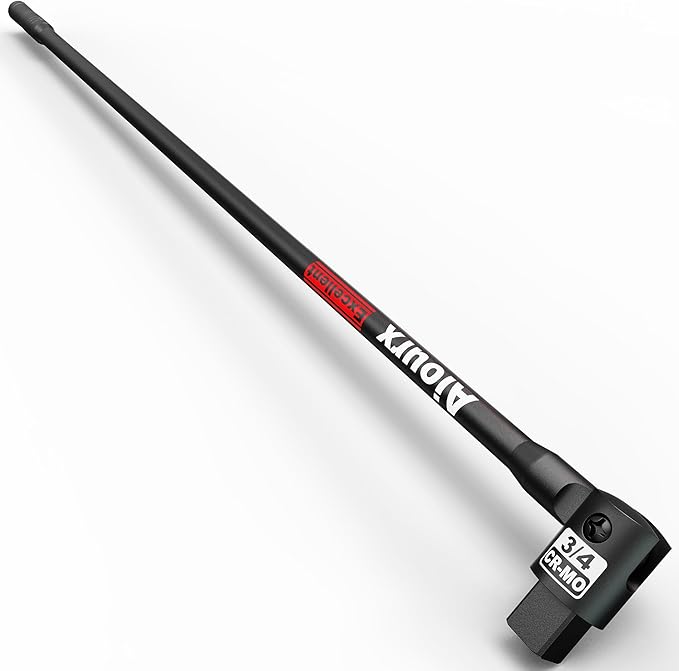 3/4” Drive 32 Inch Breaker Bar, Heavy Duty Head, Premium Chromium-Molybdenum Steel, Laser Etched Marking, for Loosen Rusted, Stubborn, Stuck Nuts and Bolts