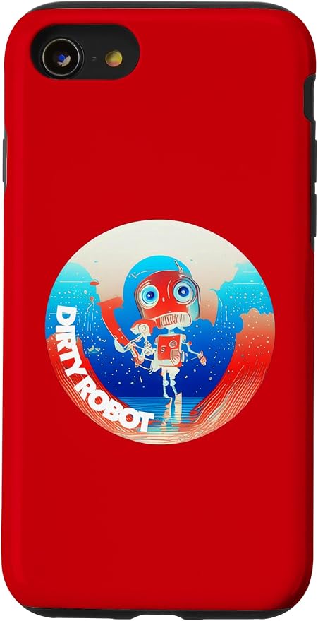 Dirty Robot my computer friend brand AI computing code cobot Case for iPhone SE (2020) / 7 / 8