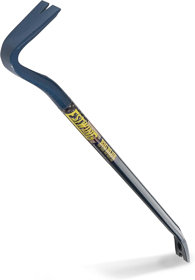 WORKPRO W017007A Bolt Cutter, Bi-Material Handle with Soft Rubber Grip, 30" & ESTWING Gooseneck Wrecking Bar PRO - 36" Pry Bar with Angled Chisel End & Forged Steel Construction