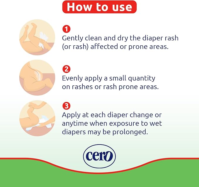 Crema Cero Diaper Rash Cream for Baby With Zinc Oxide and Aloe Vera – High-Strength Diaper Cream for Quick Relief and Protection – Hydrating and Soothing Baby Balm – Aloe Vera 3.9 oz