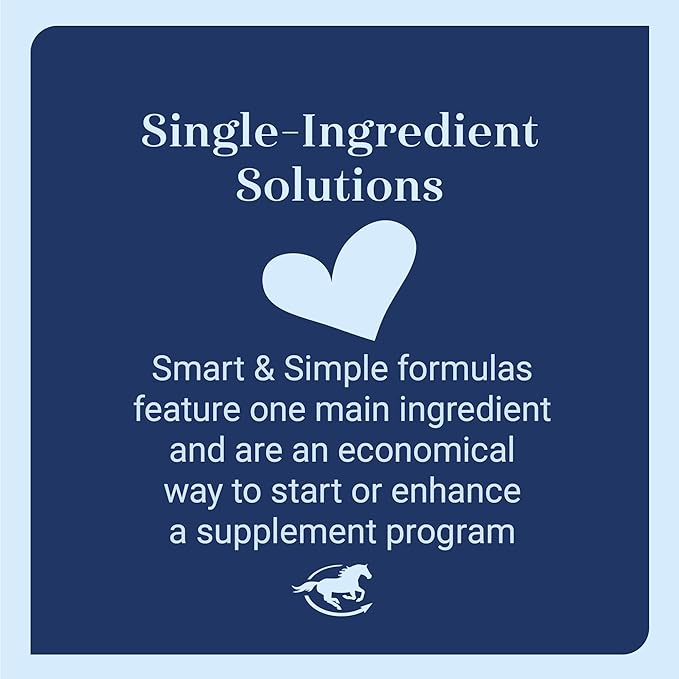 Smart & Simple Flax | Flax Seed Supplement for Horses | Provides 5,600 mg of Omega 3, Fatty Acids | Supports Skin and Coat Healthy | 45 Servings | 2.6 lb Bag