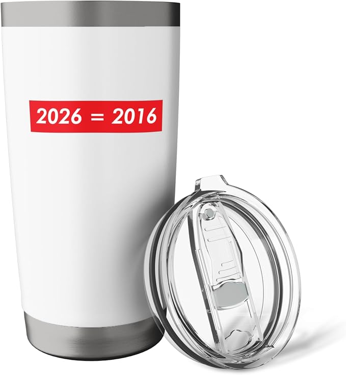 2026 Equals 2016 Funny Gen Z Nostalgia Teen Escapism Tween Stainless Steel Insulated Tumbler