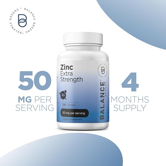 Balance Breens Vertigo Relief 1750mg + Zinc 50mg Supplement Combo