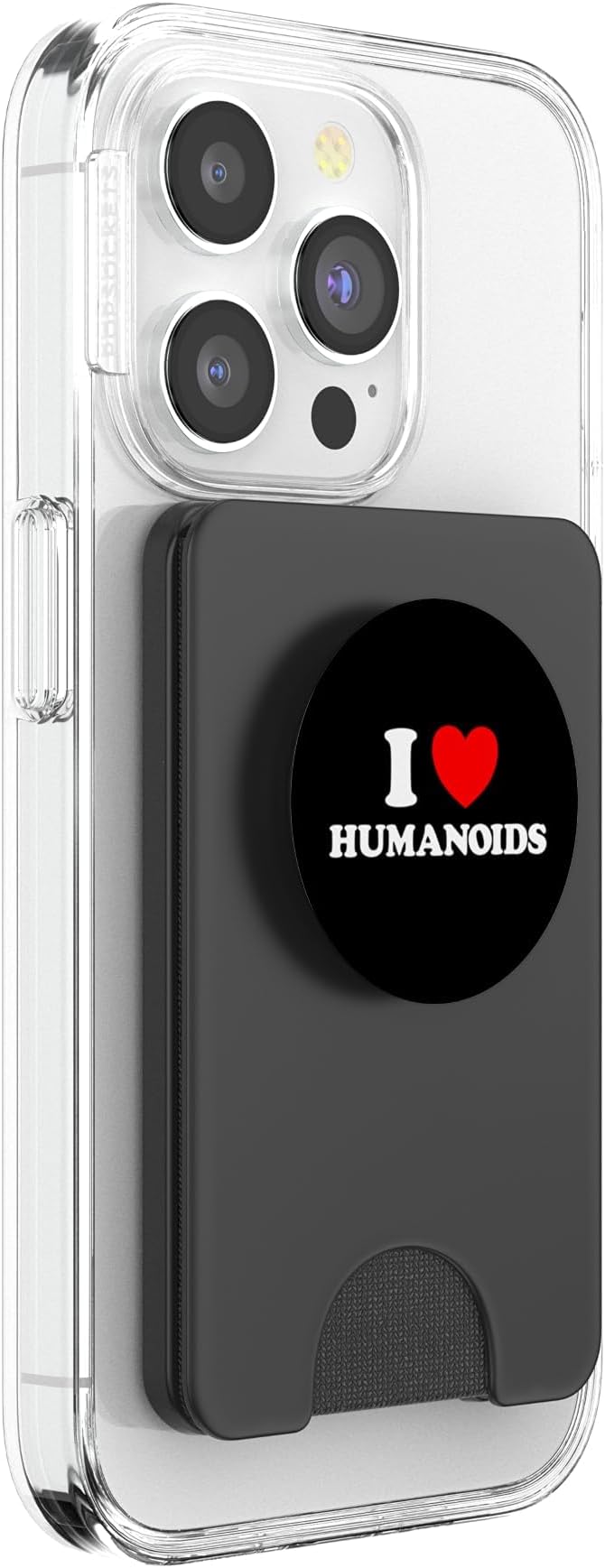 Humanoid Heart Funny Cute Embodied AI Bot Robot Being Fan PopSockets PopWallet for MagSafe