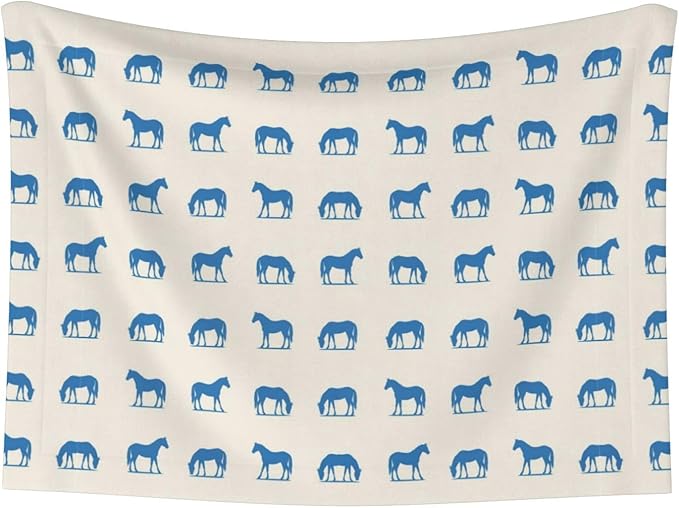Reversible Dog Blanket for Beds Couches, Abstract Horse, Double Sided Cat Blanket with Textured Dot Feel and Smooth Feel for Seasonal Comfort All Year