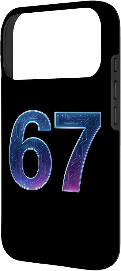 67 Meme Ai Quantum Number 67th Six Seven Tech Digital Future Case for iPhone 17 Pro