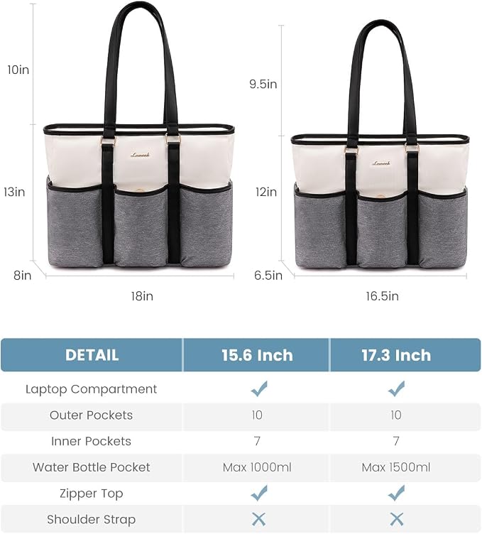 LOVEVOOK Nurse Work Tote Bag for Women With Large Cup Holder, Teacher Tote Laptop Bag for Women, Utility Bag For Work/Travel/College/Daily, Professional Computer Purse Handbag, 15.6 Inch