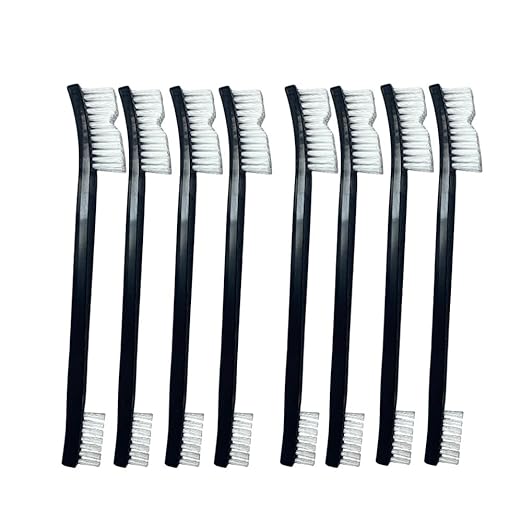 Anti-Static Nylon Bristles Deep Clean Soft Cleaning Brush: 8 Nylon Brushes for Delicate Surfaces - from Keyboard Crumbs to Aquarium Algae - Features Soft Detailing Brush, Culvert Cleaning Tool