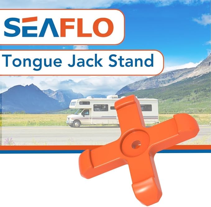 SEAFLO RV Tongue Jack Stand for Trailers, RVs, Boats, and Campers - Universal Fit Utility Jack
