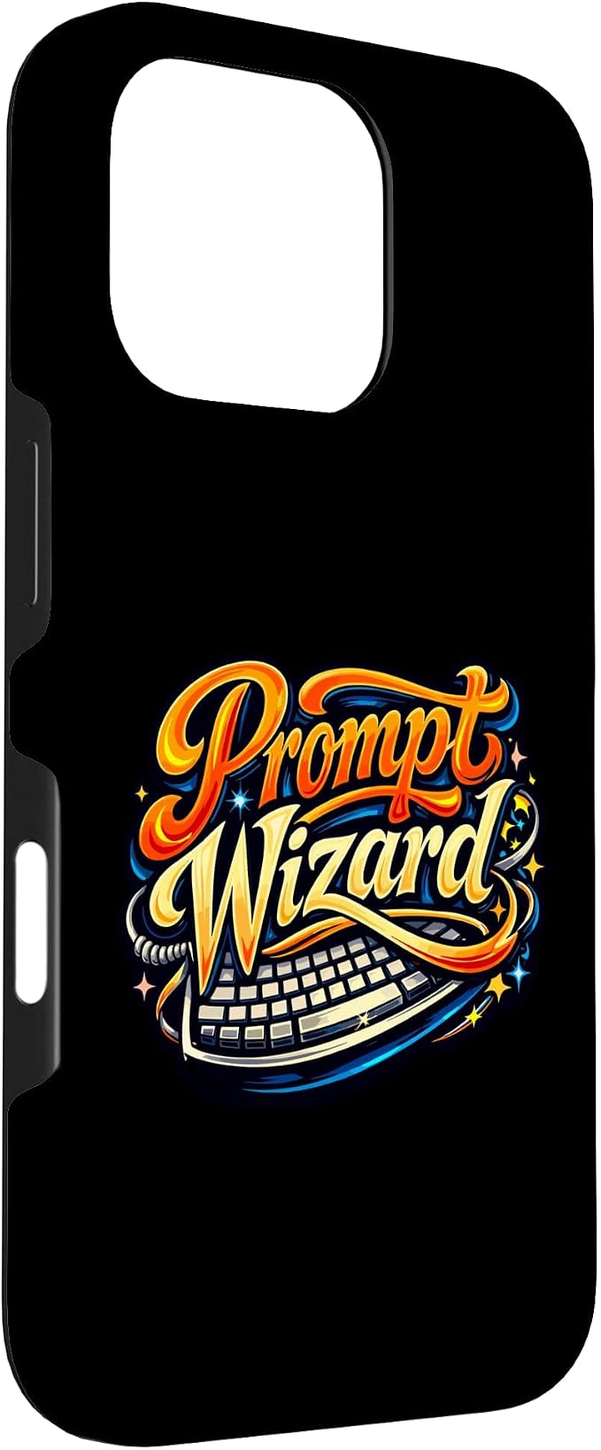 Prompt Wizard AI Retro Keyboard Case for iPhone 16 Pro