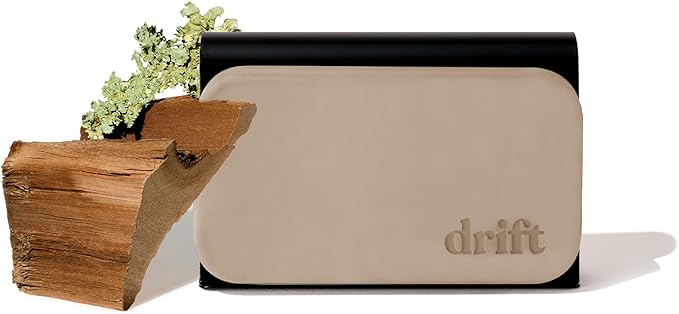 Drift Car Air Freshener - Stone Air Freshener Car Odor Eliminator - Long Lasting Scent - Auto Accessories - Metal Clip - Essential Oils - Clean Ingredients - Teak Scent Starter Kit