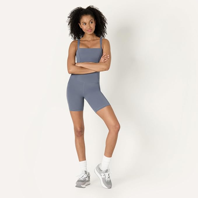 Amazon Essentials Women's Active FormFlex Buttery Soft High Waist Biker Shorts