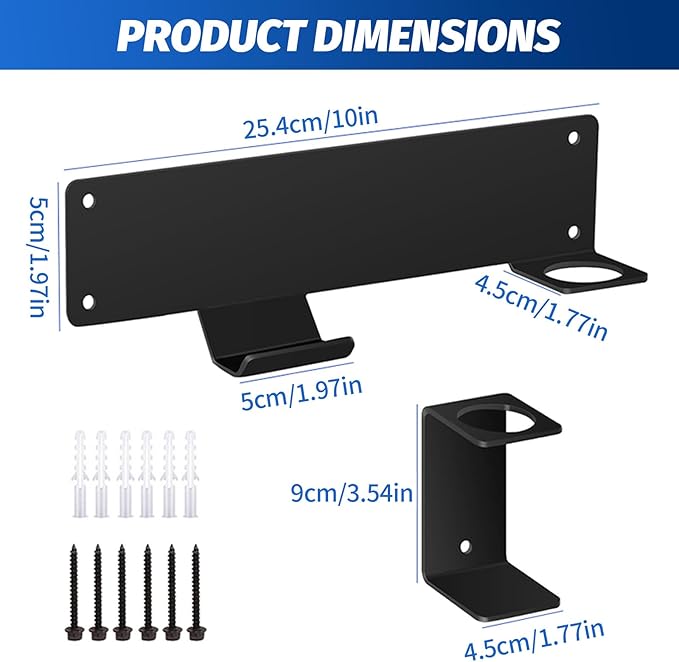 Wall Mount Floor Jack Stand Rack Organizer, Car Hydraulic Trolley Jack Stands Holder Mount Brackets Jack Stands Wall Storage Rack Tower Racing Trailer Accessories Tool