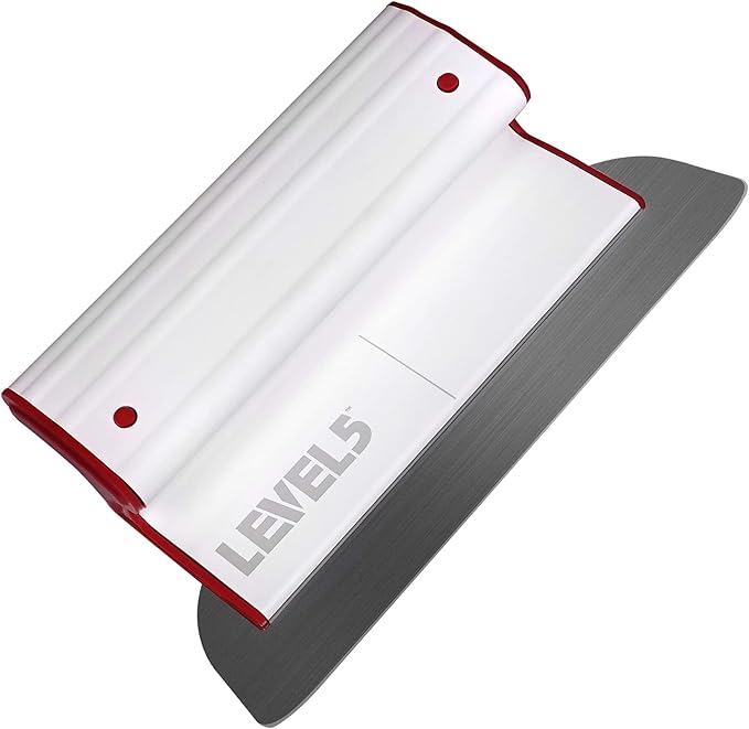 LEVEL5 10-Inch Composite Skimming Blade | Precision 0.3mm German Stainless Steel Blade Insert (Replaceable), Ergonomic Polymer Blade Profile | 4-910C