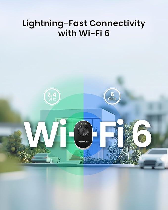 REOLINK Lumus Pro 4K Outdoor Security Camera, Plug-in Power WiFi Camera | Color Night Vision Spotlight, 2.4/5GHz WiFi 6, No Subscription Local Storage, Smart Detection, Two-Way Talk, 24/7 Recording