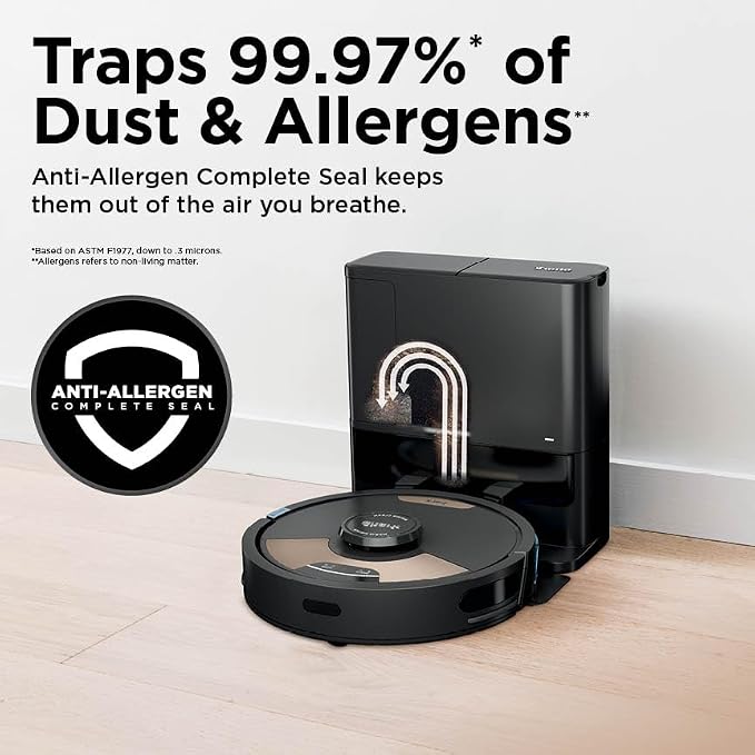 Shark Matrix Plus Robot Vacuum and Mop,UR2650WS | Sonic Mopping, Matrix Clean, CleanEdge, HEPA 30-Day Self-Empty Base, 360° LiDAR Mapping, Self-Cleaning Brushroll, Wi-Fi
