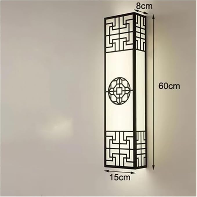 Chinese Style Bedroom Wall Lamp Strip Shaped Zen Background Wall Light Living Room Hallway Stairs Hotel Wall Sconces,Suitable for The Living Room