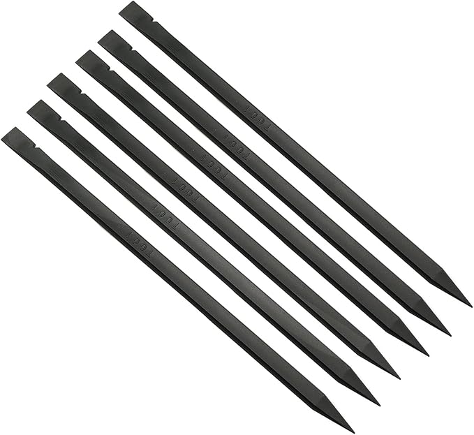 6pcs Crowbar Plastic Spudger Stick Lever Tools Opening Tools for iPhone Screen Repair Electronic Components Replacement Repair Kit, Black