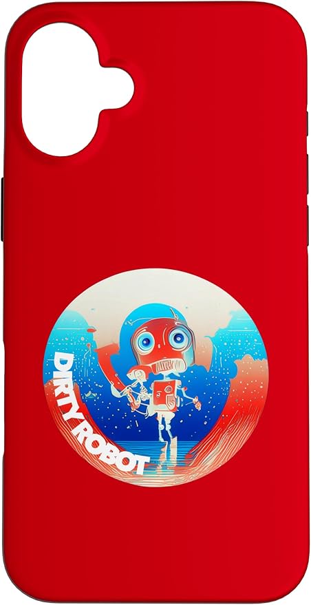 Dirty Robot my computer friend brand AI computing code cobot Case for iPhone 16 Plus