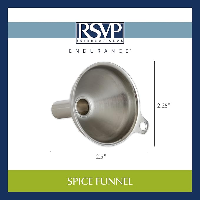 Stainless Steel Funnel - for Filling Narrow Jars and Bottles, 1 pc (Pack of 6)