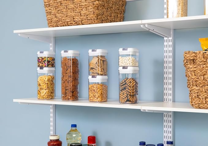 Organized Living freedomRail Wood Shelf, 36-inch x 14-inch - White