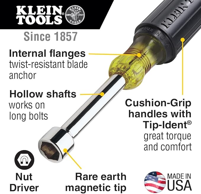 Klein Tools 80028 Hand Tools Kit includes Pliers, Screwdrivers, Nut Drivers, Backpack & D213-9NE Pliers, 9-Inch Side Cutters, High Leverage Linesman Pliers Cut Copper
