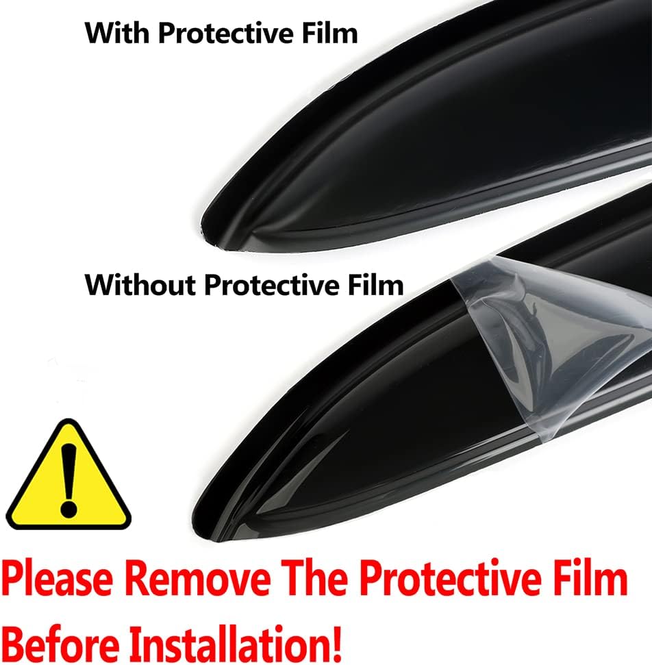 94084 Side Window Wind Deflector,4pc Outside Mount Style Shade Sun Rain Guards Set,Nice Window Visor fit for 2009-2015 Honda Pilot