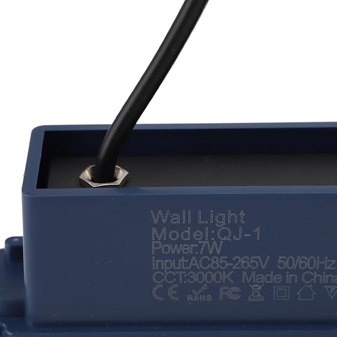 Pwshymi Outdoor Stair Light, Durable Aluminum Alloy Stair Wall Light, 500Lm Brightness, Ideal for and Corridors