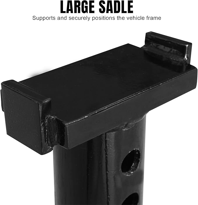 TCE 10 Ton (20,000 lb) Capacity Heavy Duty Steel Jack Stands, Medium Profile, 2 Pack, T70071 , Blue