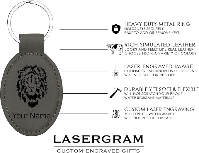 LaserGram Oval Keychain, Water Polo, Personalized Engraving Included