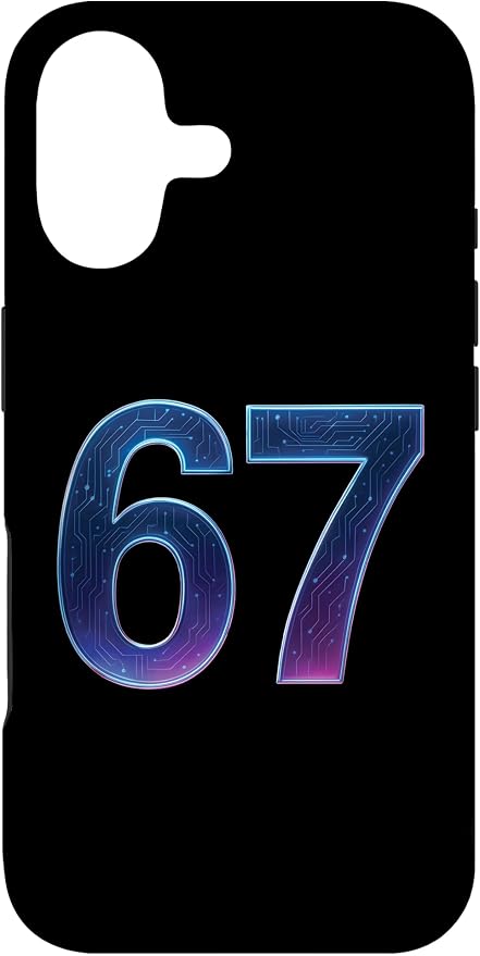 67 Meme Ai Quantum Number 67th Six Seven Tech Digital Future Case for iPhone 17