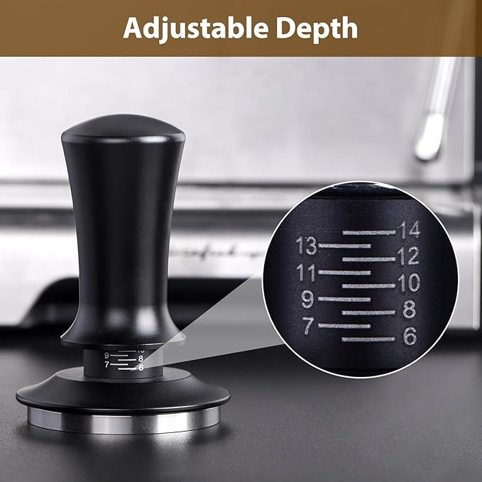 22 PCS Espresso Accessories Kit，53mm Coffee Tamper Set ，Barista Kit - with Frothing Pitcher WDT Tool Stirrer Tamper Mat Coffee Stencils Latte Art Pen