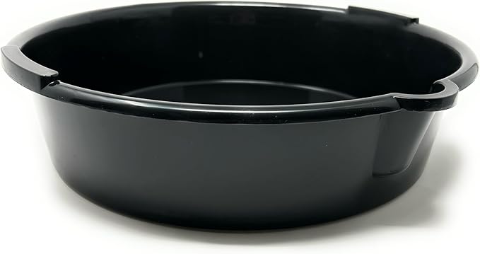 ValvoMax 8 Qt Oil Drain Pan with Handle Grip & Pour Spout – Fluid Drain Pan for Oil Changes, Coolant & Automotive Fluids – Reinforced Base, Easy Clean Design - Washable and Reusable
