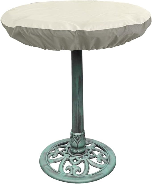 Bitubi Bird Bath Cover for 24" to 30" Diameter Bowl,Heavy Duty Waterproof 600D Oxford Cloth Garden Bird Bath Protective Cover with Elastic Hem Cord