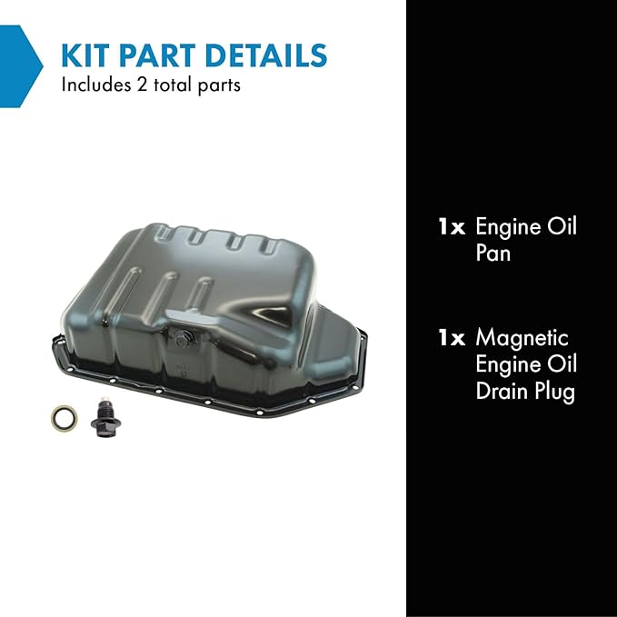 TRQ Engine Oil Pan Compatible with 2004-2008 Acura TSX