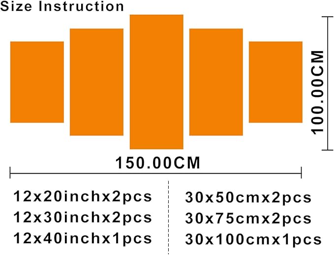 5 Panel Digital Brain in Colour Background Painting Artwork Neural Network Pictures for Living Room Wall Decoration Artificial Intelligence Canvas Printing Wall Art Wall Decor for Bedroom 60"Wx40"H