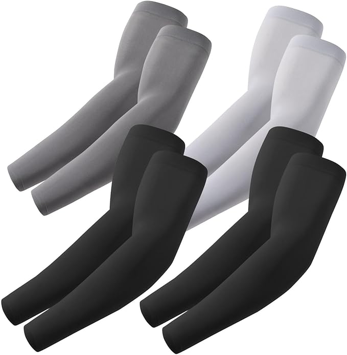 Arm Sleeves, Cooling UV Sun Protection Sports Compression for Men/Women