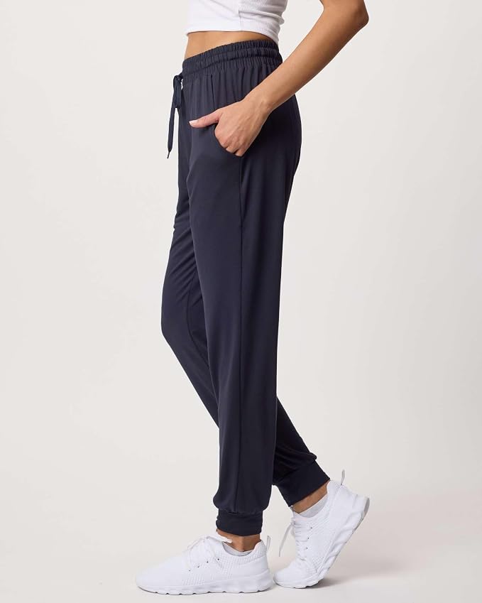 3 Pack Women's Lounge Joggers Sweatpant Active Athletic Yoga Workout Pocket | Available in Plus Size, Ladies Casual, Drawstring Gym Pants, Sleep Bottoms, Hiking, Running, Fitness, Exercise, Pajama, Soft