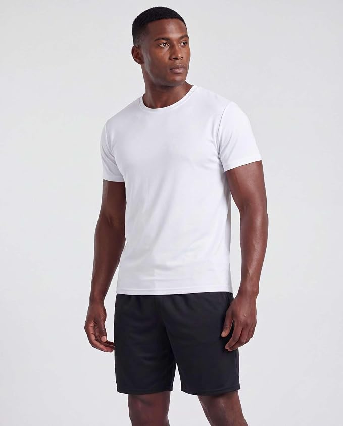 5 Pack Men's Mesh Shorts Athletic Basketball Sports Gym Workout Pockets | Cooling Moisture-Wicking, 9", Long, Quick-Dry, Breathable, Elastic Drawstring Waistband. Running, Exercise, Soccer, Training.