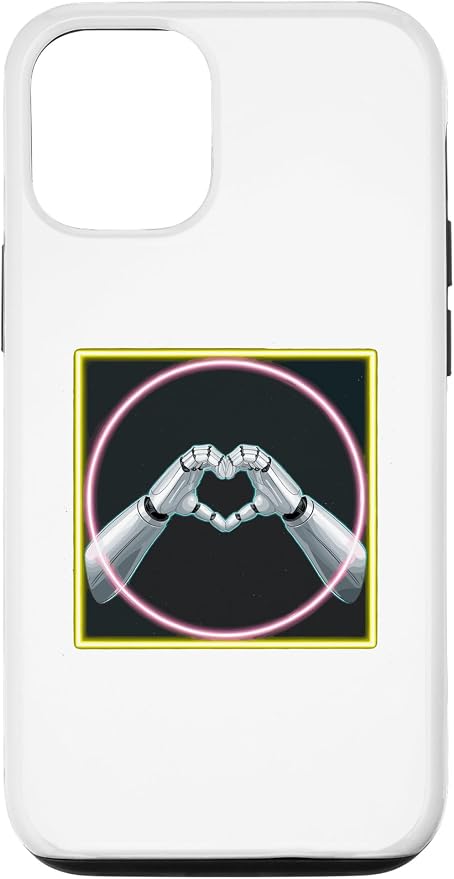 iPhone 14 Hand Heart AI Robot | Hands Robot Shirt Case