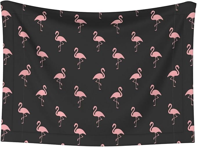 Two Sided Pet Cuddler Blanket for Anxiety Calming, Flamingo, Reversible Plush Design with Bubble Dot Pattern Provides Familiar Surface Anywhere