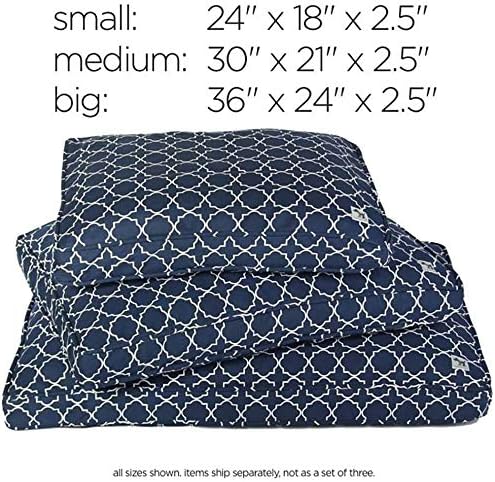 Molly Mutt Sheepy Wool-Filled Crate Pad, GOTS-Certified 100% Organic Cotton Canvas Cover with Soft 100% Natural Wool Insert, Ideal for Dog Bed or Kennel, Clark Gable, 54" x 37" x 2.5"