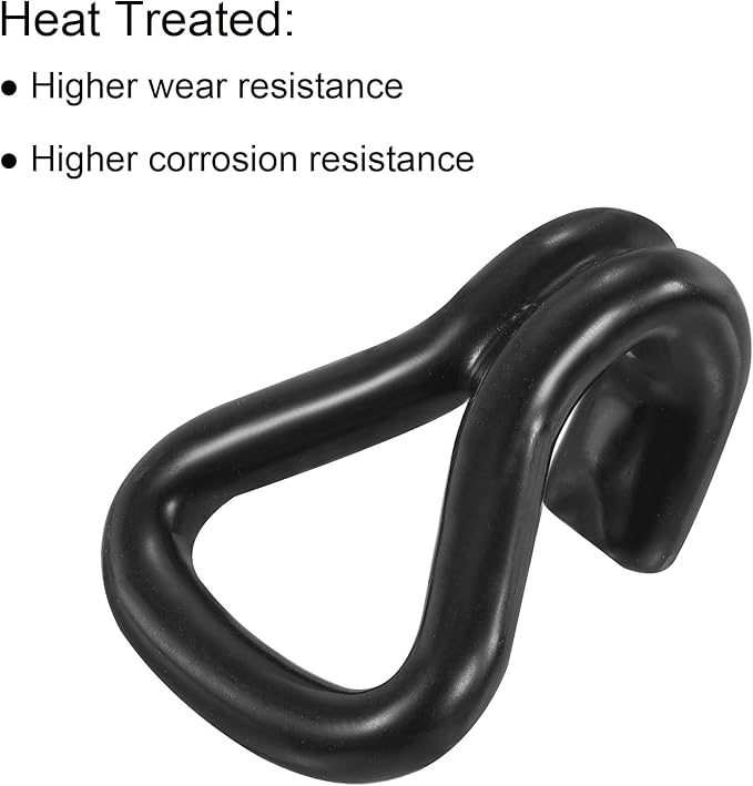 MECCANIXITY Ratchet Double J Strap Hook Load 1763 Lbs for 1" Tie Down Strap Webbing Car Truck Trailer Pack of 4 Zinc Color