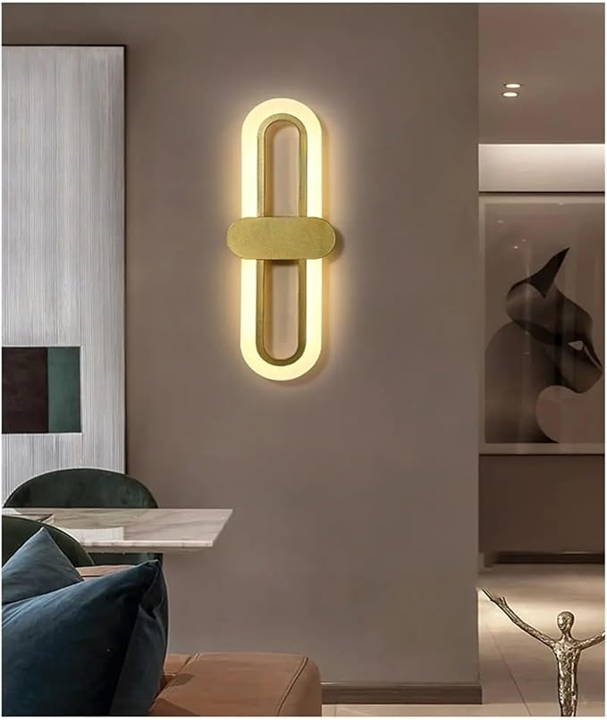 Modern Minimalist Living Room Background Wall Led Three-Color Light-Changing Wall Lamp Simple Aisle Balcony Lamp,Wall Lamp