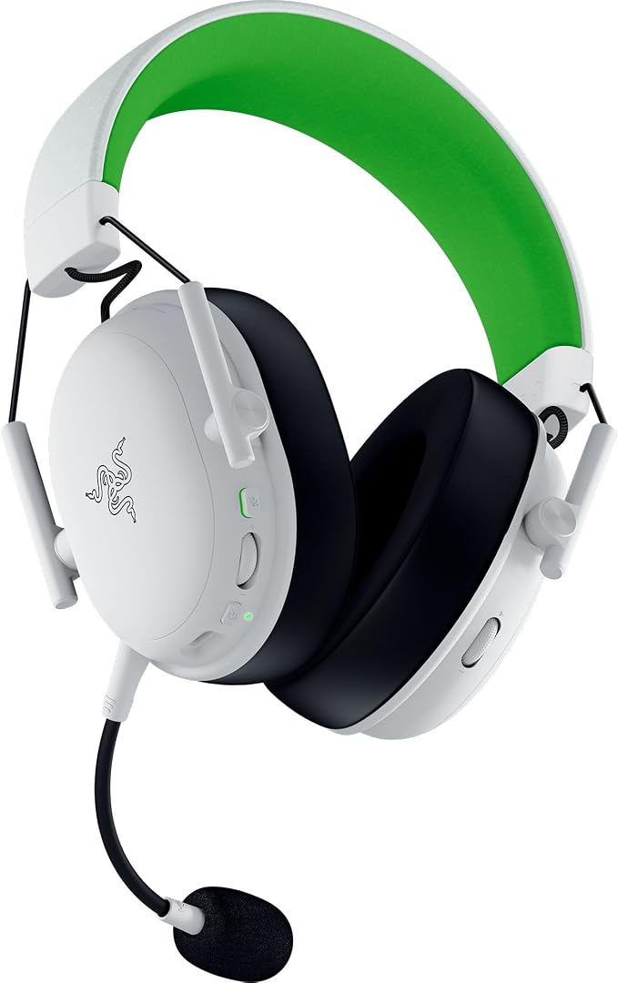 Razer BlackShark V3 X HyperSpeed Wireless Xbox Gaming Headset, White | 50mm Drivers, Cardioid Mic, 2.4 GHz, Bluetooth, Works with PC, Mac, PS5, Nintendo Switch, Smartphone, 70 Hr Battery