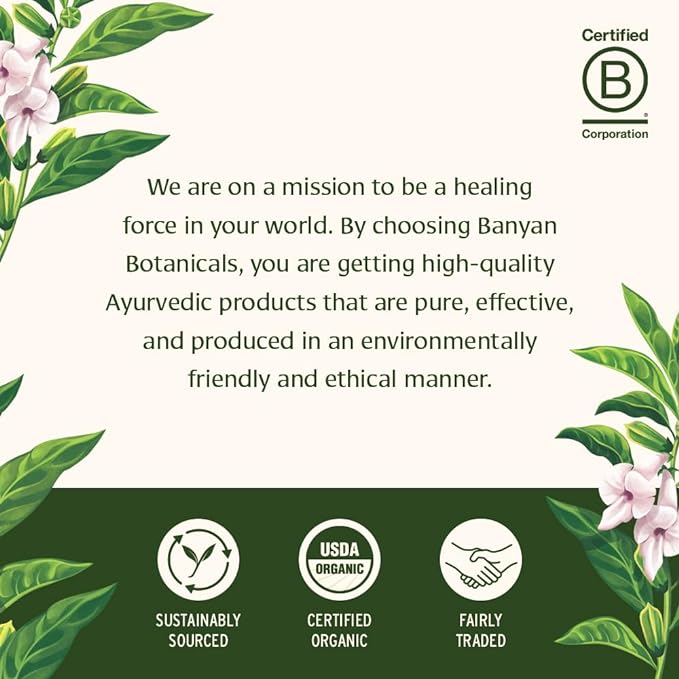 Banyan Botanicals Organic Ashwagandha Liquid Extract – Fast-Acting Herbal Ashwagandha Drops ­­– for Balanced Energy and Calm* – 1 fl oz – Non GMO Sustainably Sourced Vegan