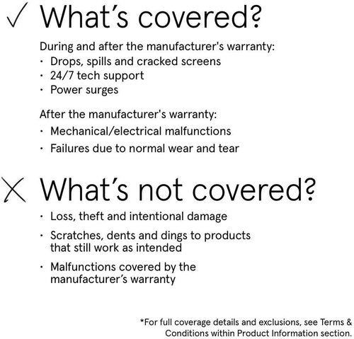 ASURION 3-Year Portable Electronic Protection Plan | Coverage for Devices Priced $30-$39.99