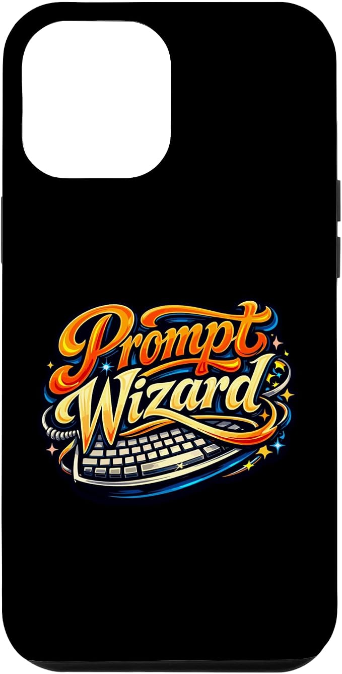 Prompt Wizard AI Retro Keyboard Case for iPhone 12 Pro Max